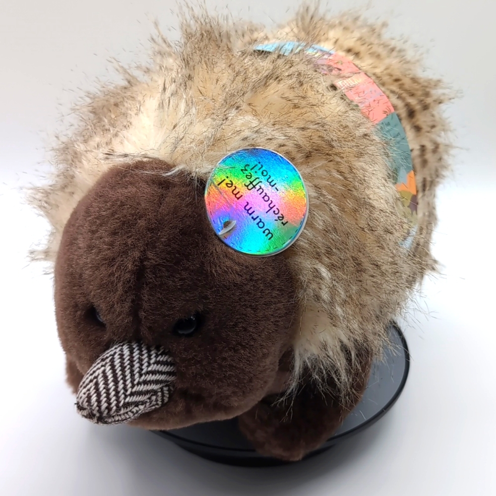 Little Toasties| NWOT Echidna Stuffed Animal With Warming Pouch
